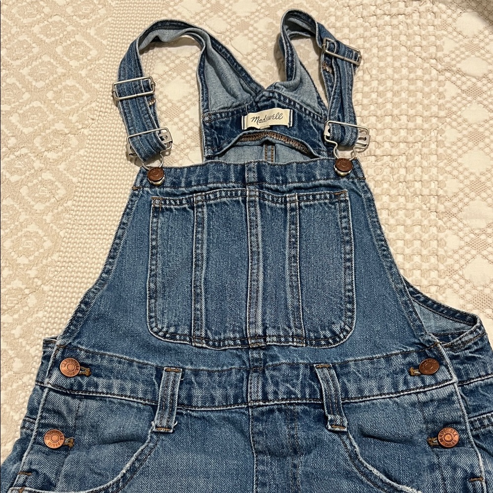 Madewell Blue Denim Overalls
